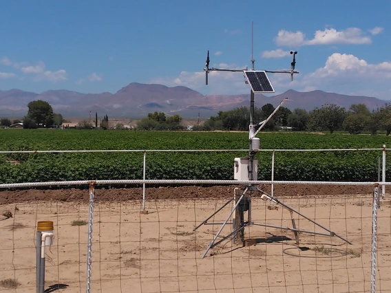 Meteorlogical equipment at Safford Agricultural Center