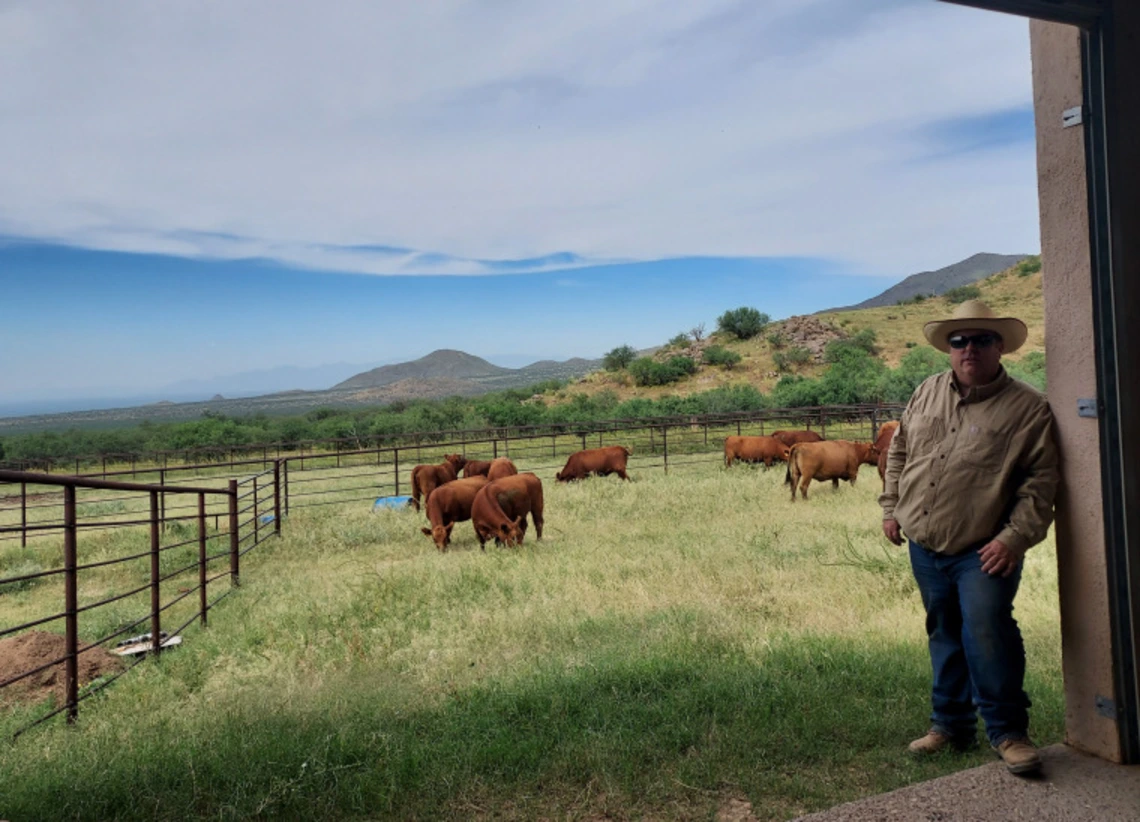 Andrew McGibbon on the Santa Rita Ranch